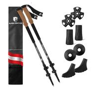 Alpin Loacker Bastoni da Trekking Telescopici per Nordic Walking, Montagna, Sci Alpinismo e Neve, in Alluminio o Carbonio per Donna e Uomo