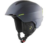 ALPINA A9226 Casco da Sci, Charcoal-Neon Matt, 57-61 cm