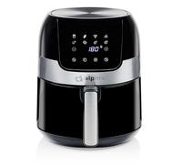 alpina Airfryer - Friggitrice ad aria calda da 3,5 l, 1400 W, temperatura regolabile da 80 a 200 °C, forno per 3 a 5 persone, friggitrice ad aria con timer fino a 60 minuti, display digitale, metallo,