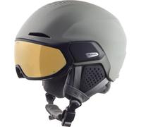 ALPINA Alto Q-Lite, Casco da Sci Unisex-Adults, Moon-Grey Matt (Gold Mirror), 51-55