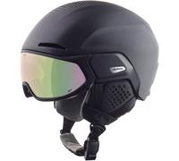Alpina Alto Qv Casco da Sci Con Visiera Snowboard Integrale Cobalto Green