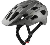 ALPINA ANZANA - Casco da bicicletta perfettamente adattabile, leggero e sicuro, con rete per mosche e LED retroilluminabile, per adulti, grigio caffè opaco, M (52-57 cm)
