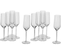 alpina Bicchieri da spumante, 220 millilitri, 6 pezzi, trasparenti (Confezione da 2)