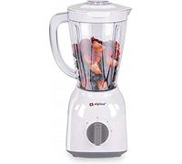 alpina Blender - Frullatore - Frullatore - 1,5 litri - 400 Watt - Funzione turbo - Contenitore in plastica - Bianco Wit