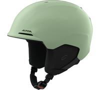 ALPINA BRIX - Casco da sci regolabile individualmente, con fodera removibile, particolarmente assorbente agli urti, ideale per adulti - willow green matt - 51-55 cm