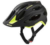 ALPINA Carapax 2.0, Casco da Bicicletta Unisex Adulto, Black-Neon Yellow Matt, 52-57 cm