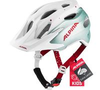 ALPINA Carapax JR, Caschi da Ciclismo Girls, Pistachio-Cherry, 51-56