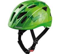 Alpina Casco Bimbo Ximo Flash 47-51cm Luce Integrata Dino Verde