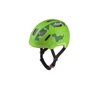 ALPINA XIMO 2 Flash - Casco da bici leggero e sicuro per bambini con LED integrati - green dino matt - 49-54