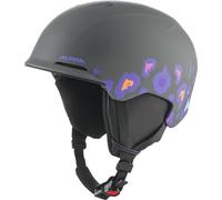 ALPINA Casco da sci unisex per ragazzi BRIX JR, Midnight Grey Leo, opaco, 51-55