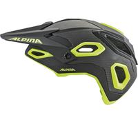 ALPINA ROOTAGE, Casco da Bicicletta Unisex-Adulto, Black-Neon-Yellow, S
