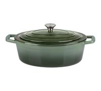 alpina Casseruola da 33 cm, in ferro grigio, verde