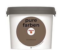Alpina colori puri vernice murale - Marrone noce - vernice per interni resistente e traspirante - ad alta resa