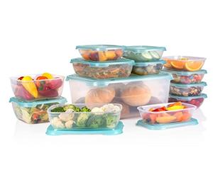 Alpina Contenitori salvafreschezza con coperchio, 13 pezzi, ciotole per la preparazione dei pasti, ciotole per congelatore