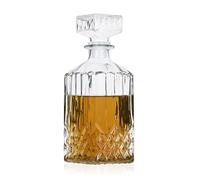 Alpina Decanter Classico in Vetro per Whisky, Cognac, liquori - Decanter per Whisky - Bottiglia per Whisky - Circa 800 ml
