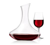 Decanter per Vino Rosso Bianco Caraffa Aeratore Sommelier in Vetro 1,8L 20x23cm