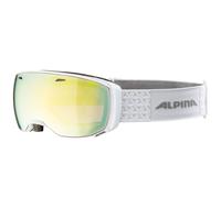 Alpina Estetica Qv Goggle Maschera da Sci Occhiali Snowboard Bianco/Oro