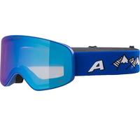 ALPINA FERNIE Q-LITE - Occhiali da sci OTG, con rinforzo di contrasto e polarizzati, con protezione UV al 100%, per adulti, blu royal opaco, taglia unica