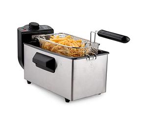 alpina Friggitrice - Friggitrice - 3 Litri - 2000 Watt - Acciaio inossidabile - Con Pulsante Termostato
