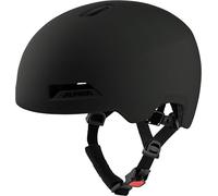 ALPINA HAARLEM Casco da bicicletta urbano robusto, sicuro e personalizzabile e leggero, per adulti, nero opaco, 57-61