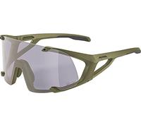 ALPINA Hawkeye Q-Lite V, Occhiali Sportivi Unisex-Adulti, Olive Matt, One Size