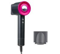 alpina HC-157 - Asciugacapelli ionico per capelli, 1600 W, con aria fredda e ugello magnetico rotante, per capelli da viaggio, colore: grigio