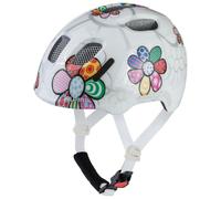 ALPINA XIMO 2 Flash - Casco da bici leggero e sicuro per bambini con LED integrati - white flower gloss - 47-51