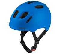 Alpina Sports Casco bici XIMO 2 L.E. opaco, leggero e sicuro per bambini con LED, blu opaco 45-49