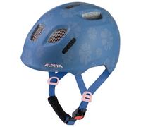 ALPINA XIMO 2 L.E. (opaco) - Casco da bici leggero e sicuro per bambini con LED opzionale - soft blue flowers matt - 49-54