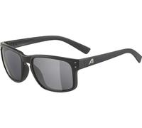 ALPINA KOSMIC - Occhiali da sole a specchio e infrangibili, con protezione UV al 100%, per adulti, nero opaco, taglia unica