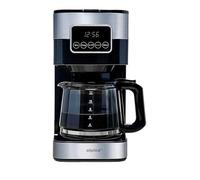 alpina Macchina Caffè Americano - Macchina da Caffè 1.5L/ 12 Tazze di Caffè Filtro - Macchina da Caffè con Display Digitale, Timer e Piastra Riscaldante - Intensità del Caffè Regolabile - Nero