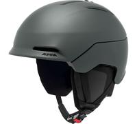 ALPINA Nax, Casco da Sci Unisex Adulto, Grigio Mezzanotte Opaco, 55-59