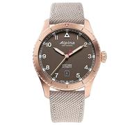 Alpina Orologio analogico da uomo svizzero automatico con cinturino in gomma AL-525BR4S24
