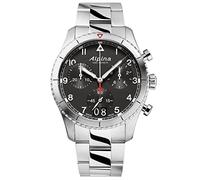 Alpina Orologio Cronógrafo al Quarzo Svizzero Uomo con Cinturino in Acciaio Inox AL-372BW4S26B