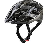ALPINA PANOMA 3.0, nero-antracite lucido, 52-57 cm, casco da bici da turismo ottimamente ventilato con luce LED opzionale per adulti