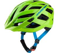 ALPINA PANOMA 3.0, verde-blu lucido, 56-59 cm, casco da bici da turismo ottimamente ventilato con luce LED opzionale per adulti