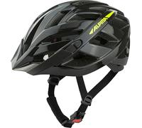ALPINA PANOMA - Casco da bicicletta riflettente e perfettamente ventilato, con rete per mosche e LED retroilluminabile, per adulti, colore nero fluo opaco, S (52-57 cm)