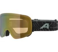 ALPINA PENKEN Q-LITE - Occhiali da sci OTG, con rinforzo di contrasto e polarizzati, con protezione UV al 100%, per adulti, willow-green opaco, taglia unica