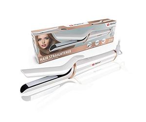 Alpina Piastra lisciante per capelli con piastre in ceramica - 3 temperature - capelli lisci, lisci e lucidi - arricciatura e levigatura fino a 200 gradi