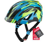ALPINA Pico Flash, Casco da Bicicletta Unisex-Kids, Neon-Blue Green Gloss, 50-55