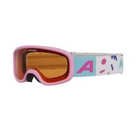 ALPINA PINEY 2.0 - Maschera da sci anti-appannamento, estremamente robusta e infrangibile, protezione UV 100% per bambini, rose matt