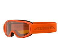 Alpina Piney Kinder-Goggle Maschera da Sci Occhiali Sport Invernali Arancione