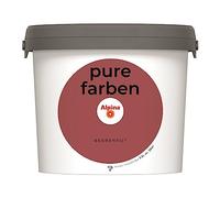 Alpina Pittura murale pura - rosso bacca - colore interno resistente e traspirante - rendimento, coprente e lavabile - 2,5 litri