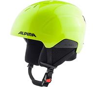 ALPINA PIZI, Casco da Sci Unisex Bambino, Neon-Yellow Matt, 51-55 cm