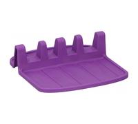 Alpina, Porta cucchiaio compatto in silicone antiscivolo 15x14 cm, Viola