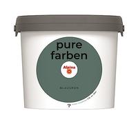 Alpina pure farben Vernice per parete - Blu-verde - vernice per interni resistente e traspirante - abbondante, coprente e facile da pulire - 2,5 litri