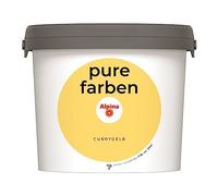 Alpina pure farben Vernice per parete - Currygelb - vernice per interni resistente e traspirante - abbondante, coprente e facile da pulire - 2,5 litri