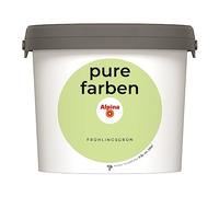 Alpina pure farben Vernice per parete - Verde Primavera - vernice per interni resistente e traspirante - abbondante, coprente e facile da pulire - 2,5 litri