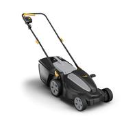 Alpina Rasaerba elettrico AL1 34 E - Motore da 1200 W, larghezza di taglio 34 cm, 6 altezze di taglio, cassetta per l'erba da 35 L