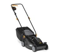 Alpina Rasaerba Elettrico BL 380 E, Larghezza Taglio 38 cm, Motore da 1400 W, Fino a 500 m2, Altezza di Taglio Regolabile in 3 Posizioni, Nero, 38 cm
